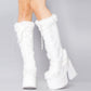 Furry Platform Boots