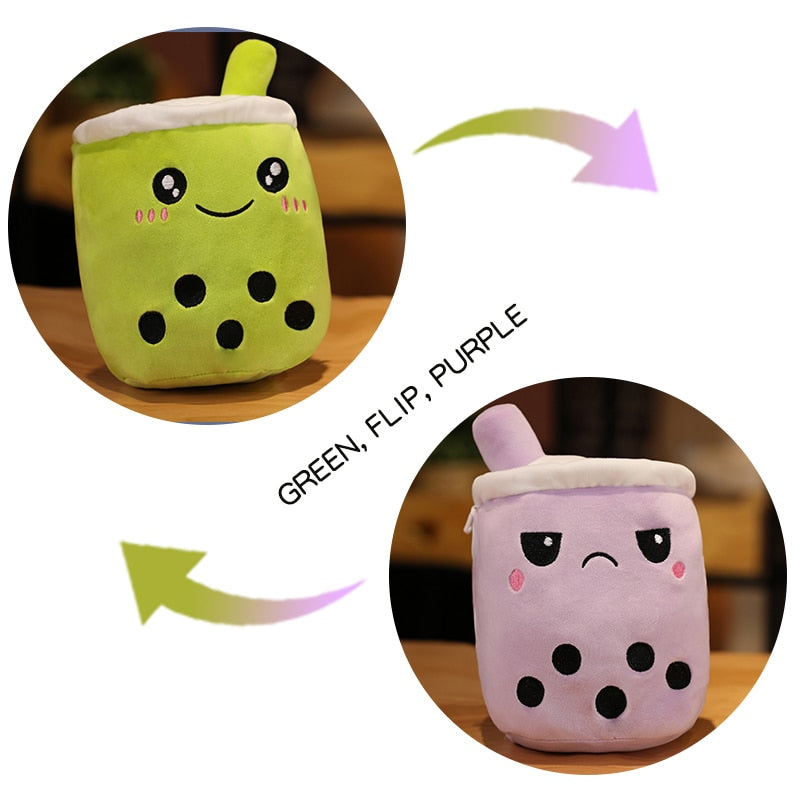 Reversible Boba Tea Plushie