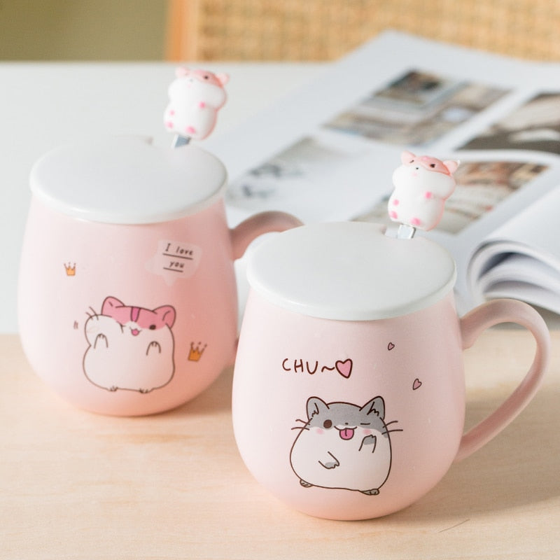 Hamster Mug with Lid